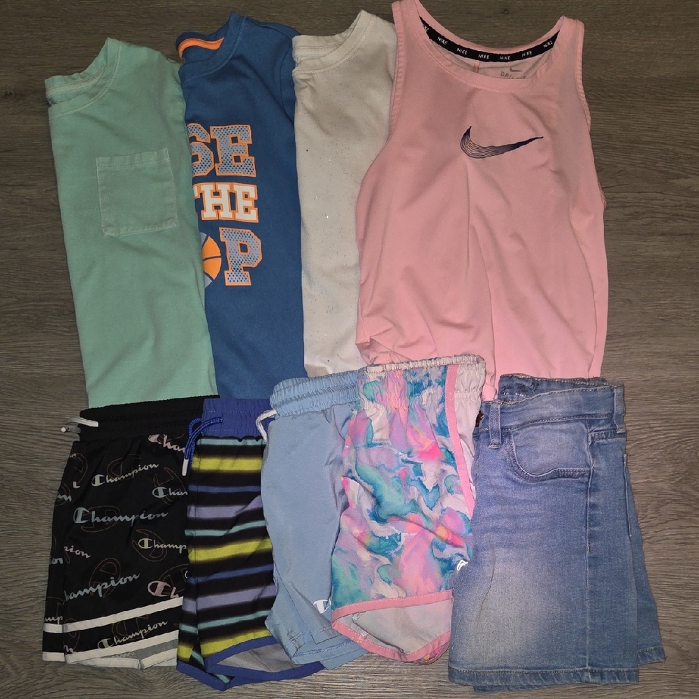 Bunlde Of Mix And Match Shorts And Shirts